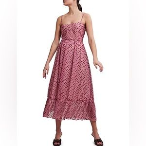 Pieces pink heart print dress